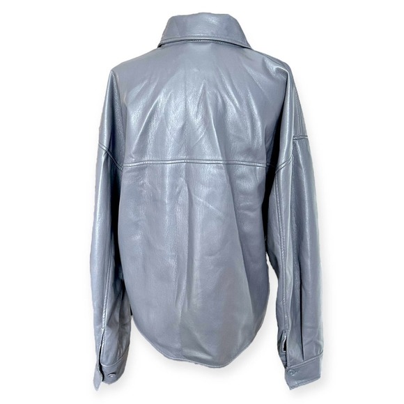 NWT Babaton Aritzia Pelli Hip Shirt Jacket in Elegant Charcoal - Picture 6 of 10